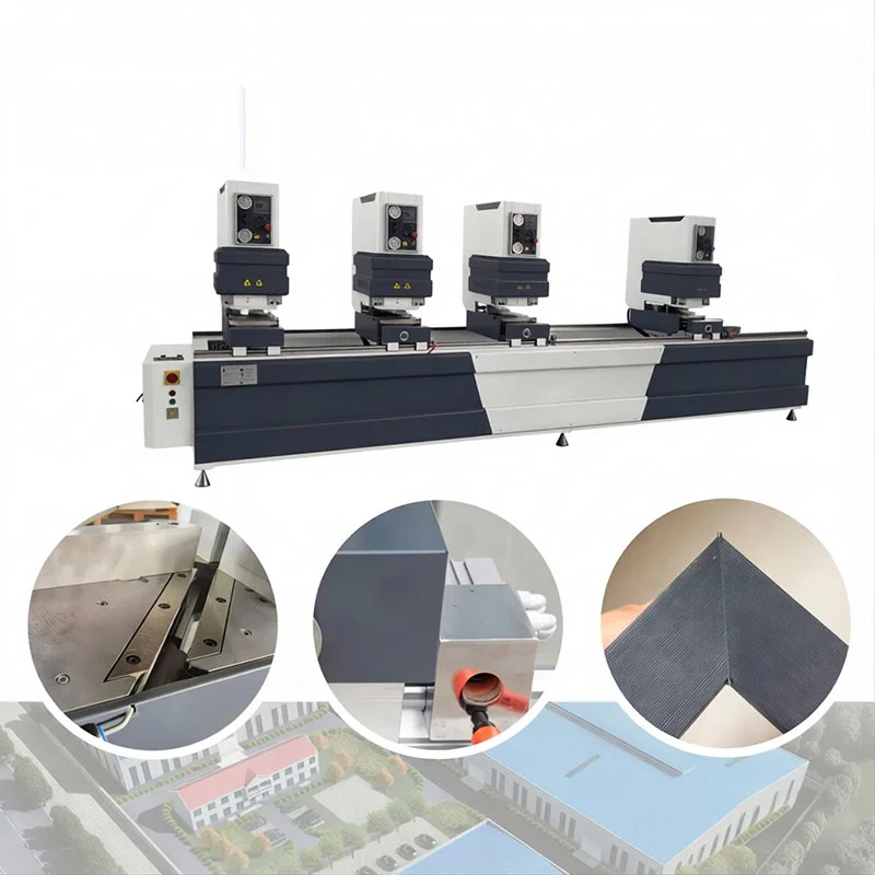 PVC UPVC Colorful Windows Profile Seamless Welding Machines with 4 Heads
